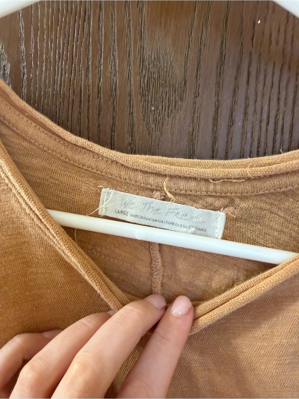 Two Free People Light Gray Short Sleeve Tees - Picture 5 of 7